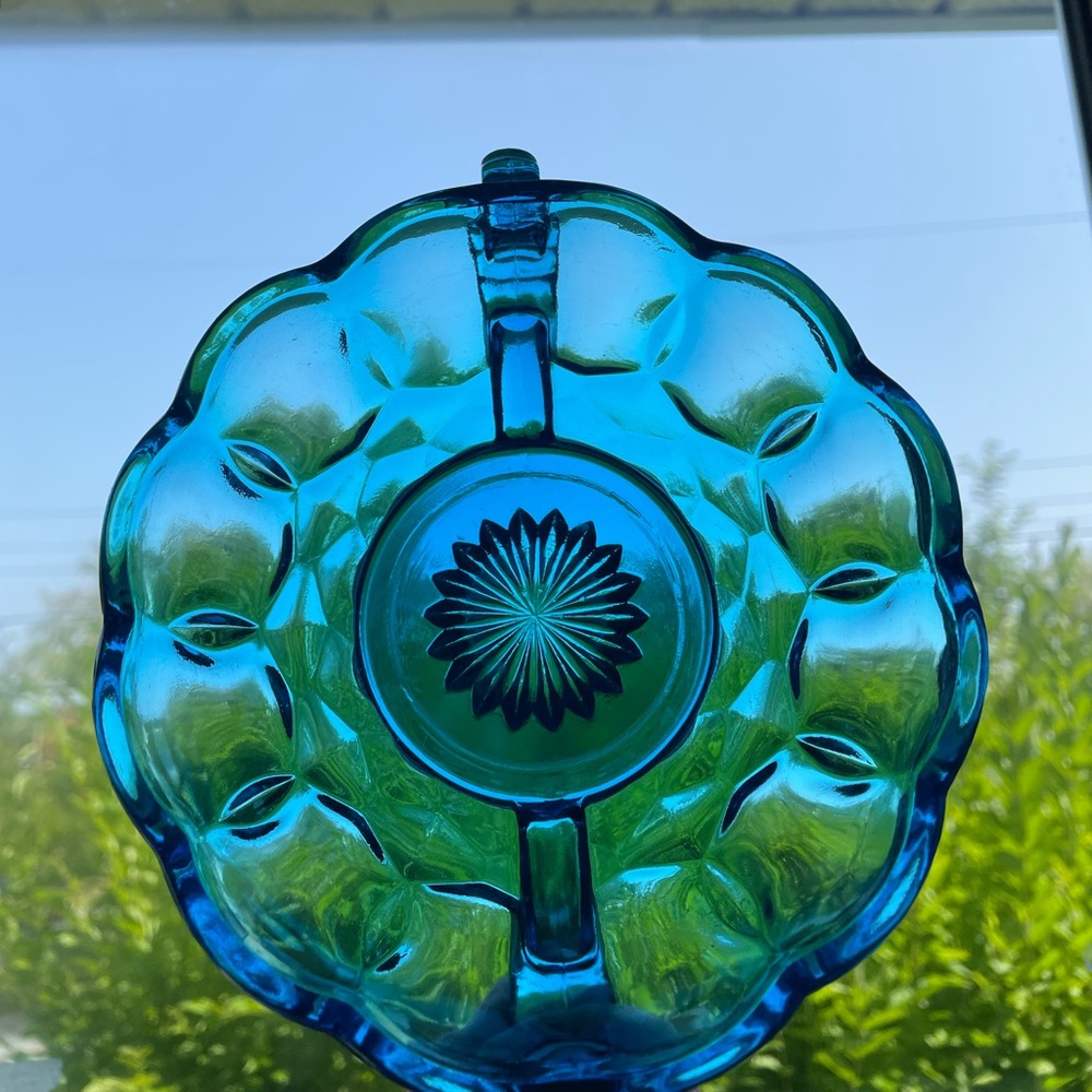 Vintage Anchor Hocking Blue Glass dish